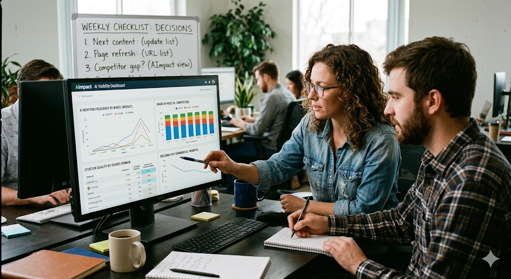 AI visibility dashboard setup checklist