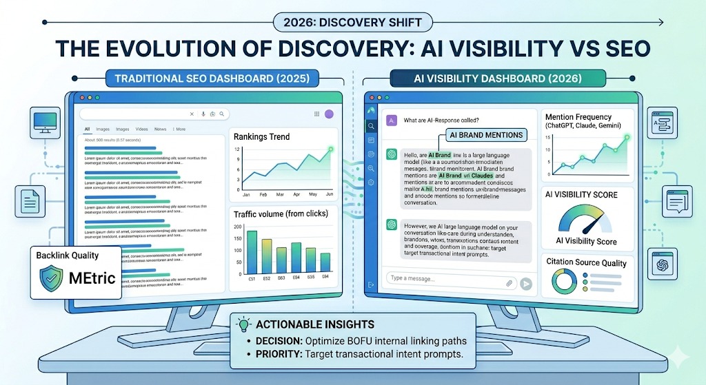 AI visibility vs SEO: what changed in 2026