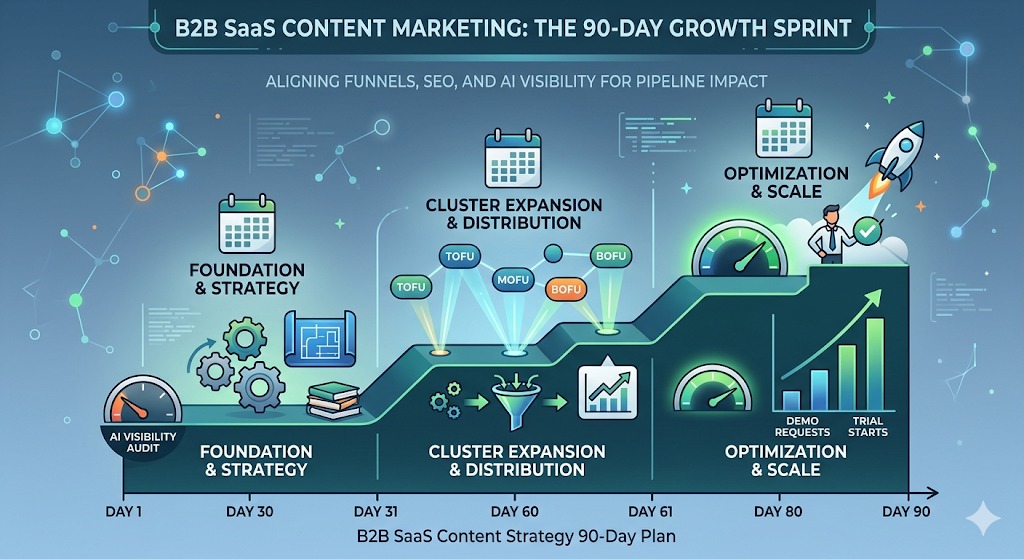 Content marketing strategies for B2B SaaS: a practical 90-day plan