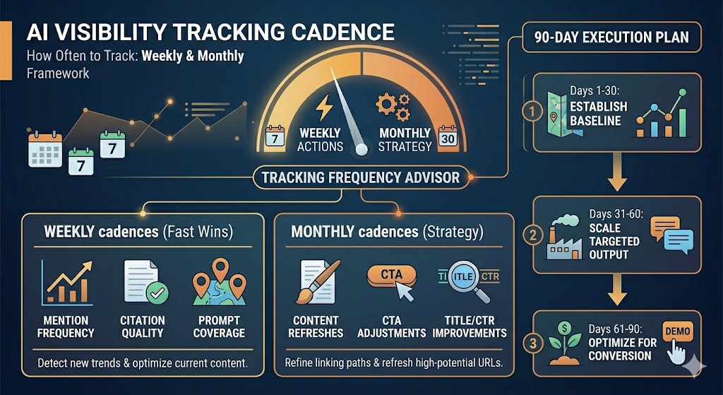 How often should you track AI brand visibility