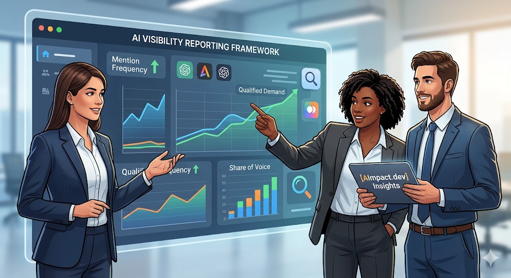 How to report AI visibility to leadership