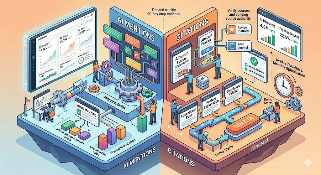 The difference between AI mentions and citations